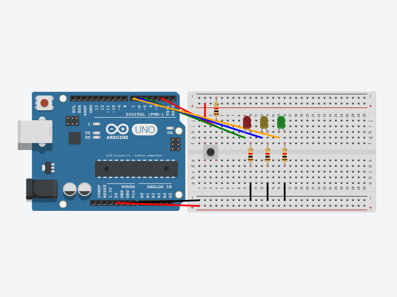 Circuito arduino button johnny five