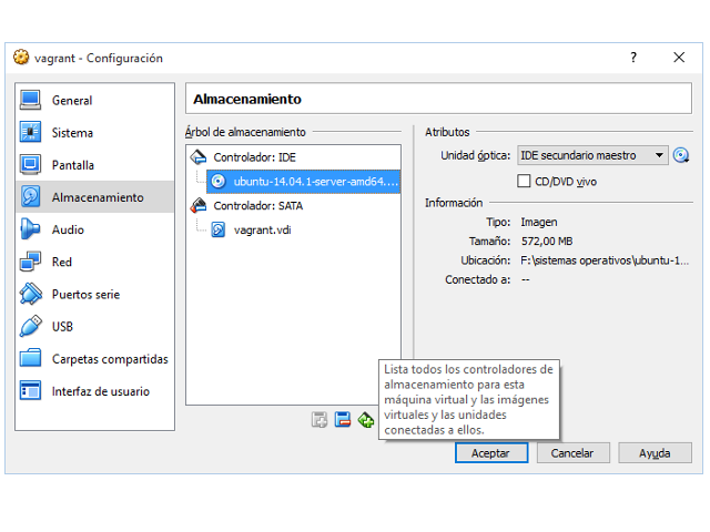 Añadir imagen ubuntu server a maquina vagrant