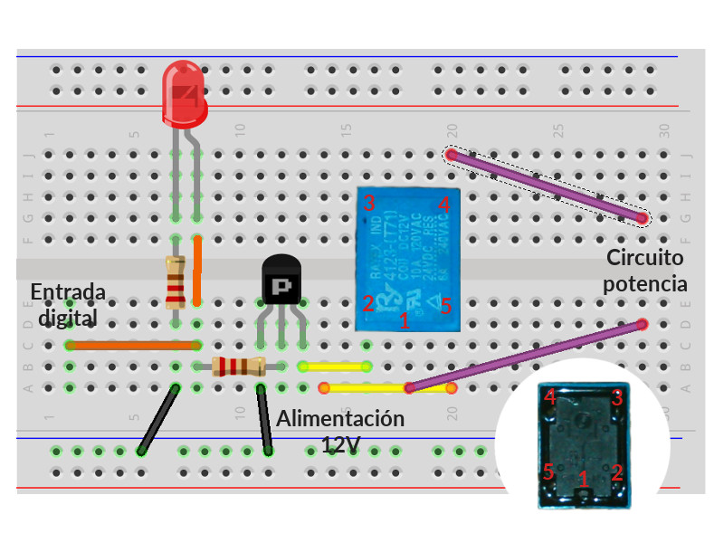 Ensamble de arduino circuito potencia