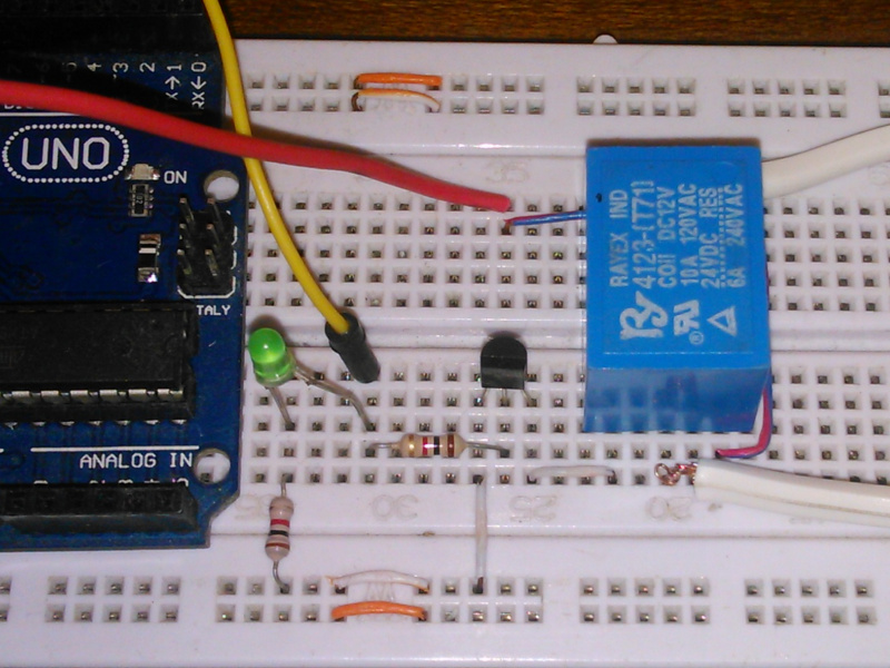 Arduino circuito potencia rele