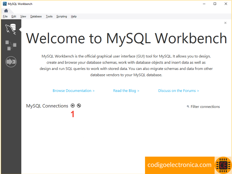 Crear conexión mysql