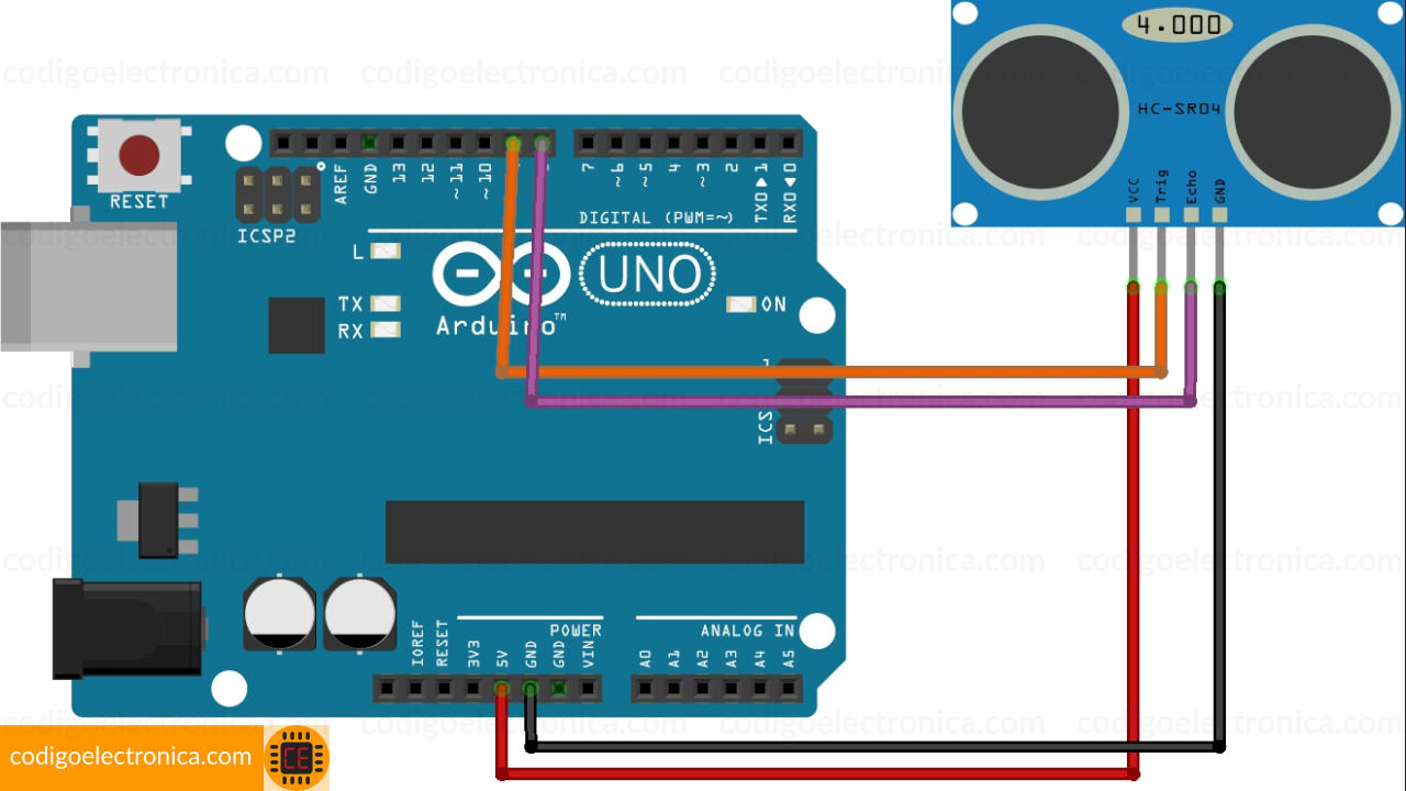 Circuito arduino hc-sr04