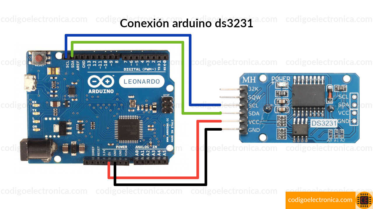 Conexión DS3231