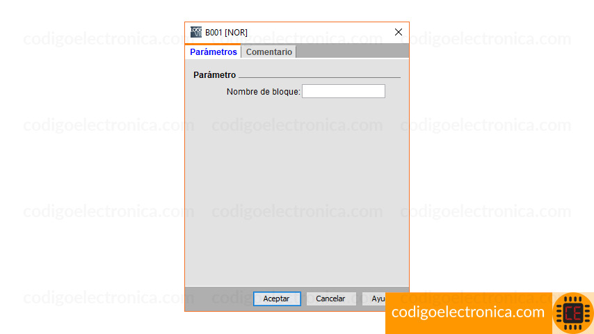 Bloque NOR parametros