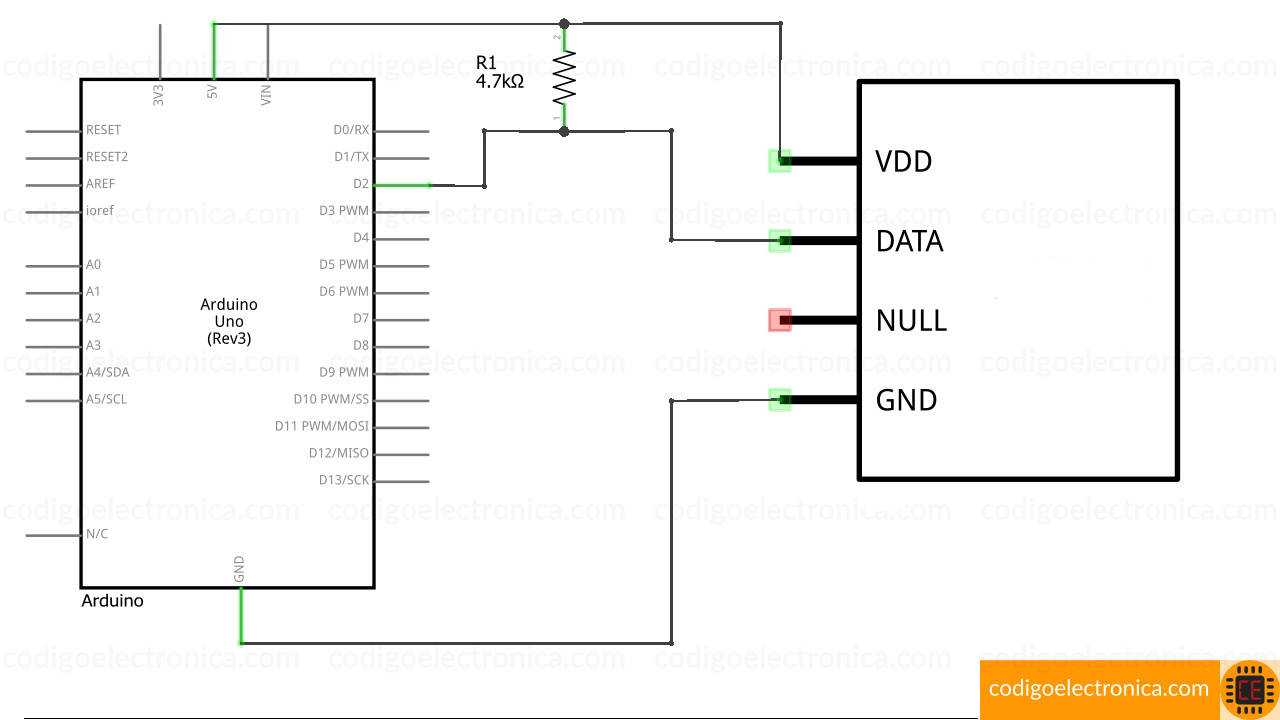 Conexión DHT11 schem