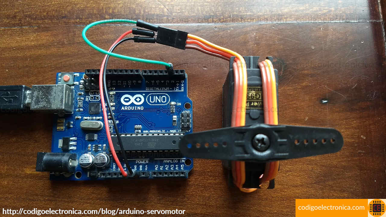 Arduino servomotor foto