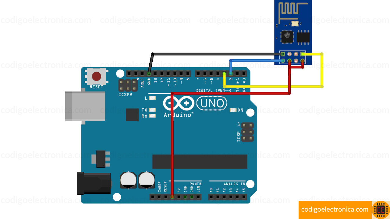 Conexión en la breadboard