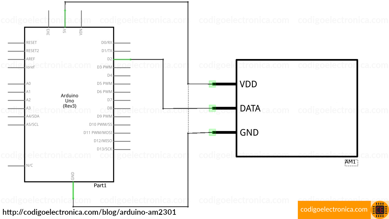 Arduino AM2301 schem