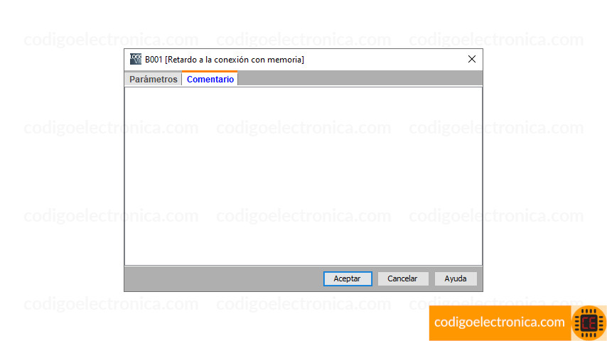Retardo a la conexión con memoria comentario
