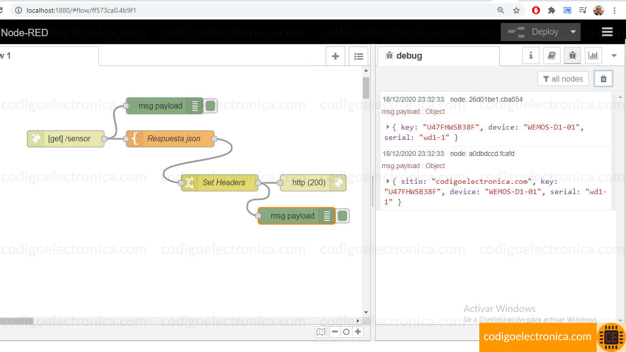 Prueba get debug node-red