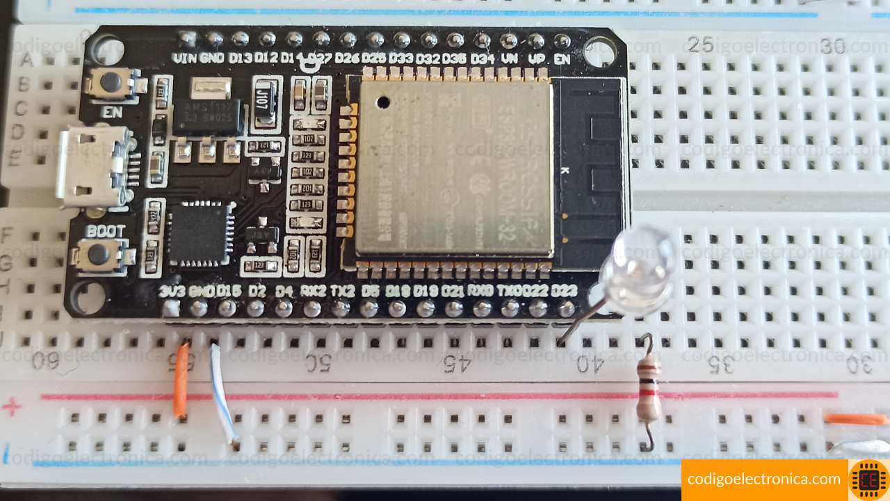 Circuito esp32 led