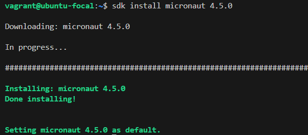 Instalación de micronaut con sdkman