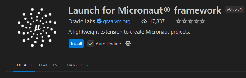 Extensión para micronaut