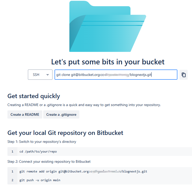 Repositorio en Bitbucket creado