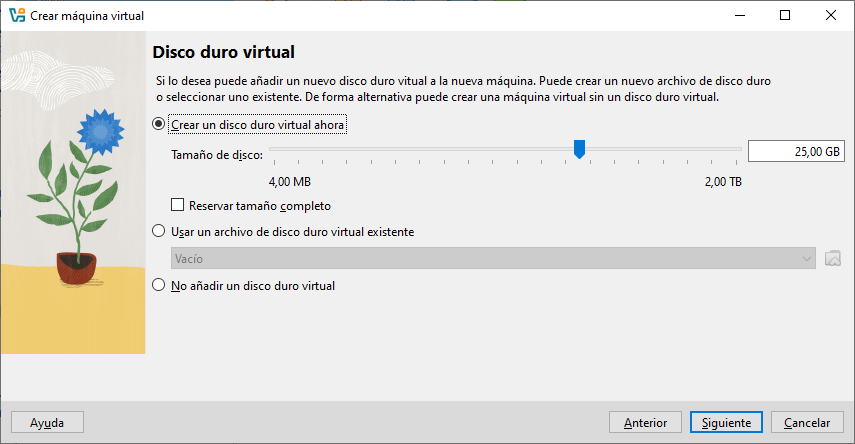 Crear y configurar disco duro