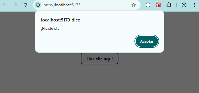 Ejemplo de onClick