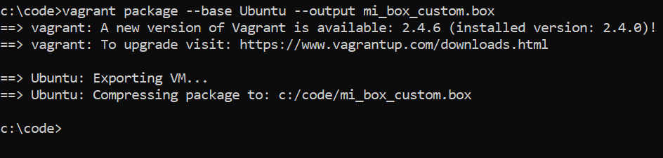 box creada
